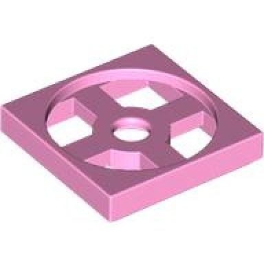 bright pink turntable 2 x 2 plate base