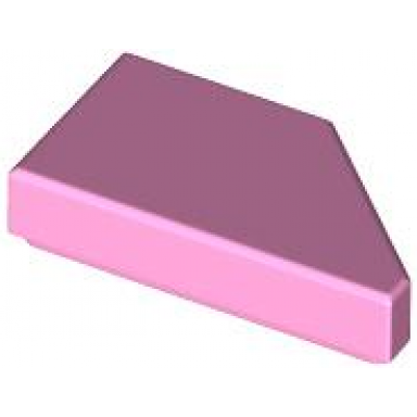 bright pink tile modified 1 x 2 wedge left
