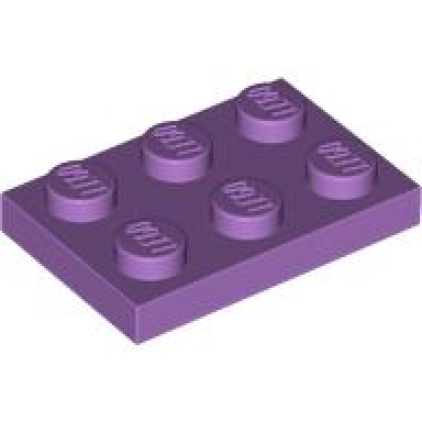 medium lavender plate 2 x 3