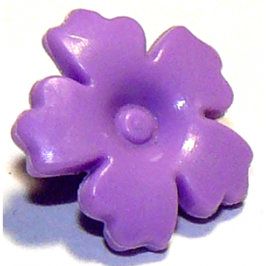 medium lavender friends accessories hair decoration flower with serrated petals and small pin