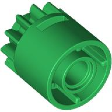 green technic gear 12 tooth with clutch