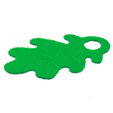 green minifigure cape cloth oak leaf - spongy stretchable fabric