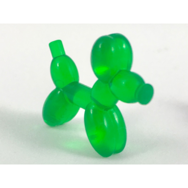 trans-green minifigure utensil balloon dog