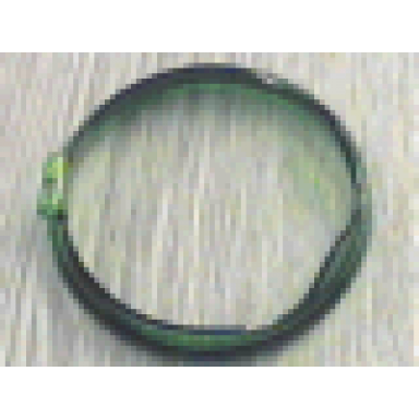 trans-green duplo ball tube cover ring with hinge and wavy edge