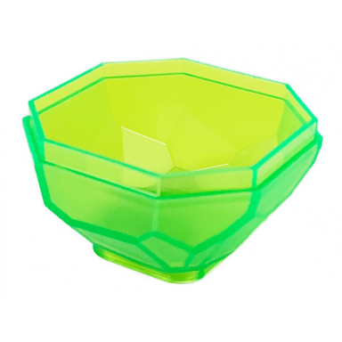 trans-bright green rock 4 x 4 octagonal boulder bottom