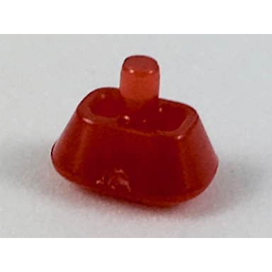 trans-red rock faceted with small pin infinity stone