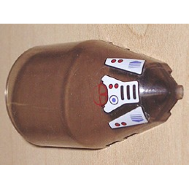 trans-brown windscreen 7 x 4 x 2 round with stealth hunter cockpit pattern stickers - set 7700