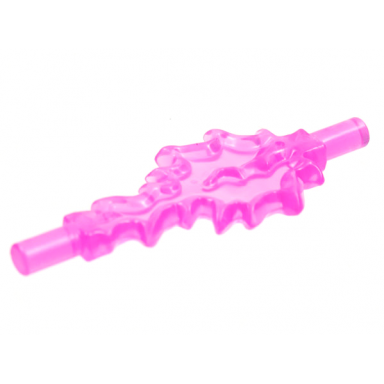 trans-dark pink power burst bolt large with bar ends