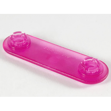 trans-dark pink clikits connector straight 1 1 4 x 4 1 4 with 2 pins