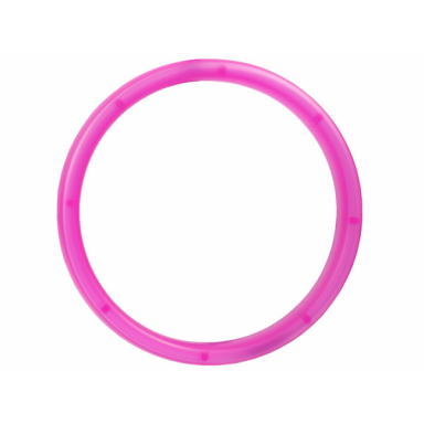 trans-dark pink clikits container cylinder 10 x 10 with 9 holes - ring for top and bottom