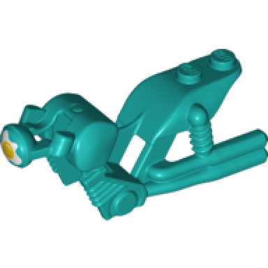 dark turquoise motorcycle fairing stuntz dual exhaust bike with fried egg on headlight pattern