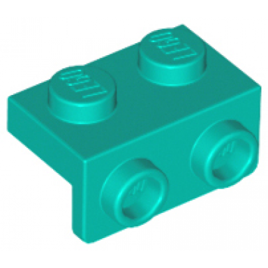 dark turquoise bracket 1 x 2 - 1 x 2
