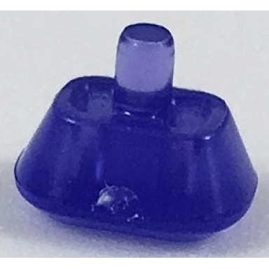 trans-purple rock faceted with small pin infinity stone