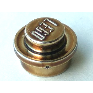 chrome antique brass plate round 1 x 1