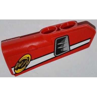 technic panel fairing 21 very small smooth side b with white line air intake and rim rim wheels pattern sticker - set 42011