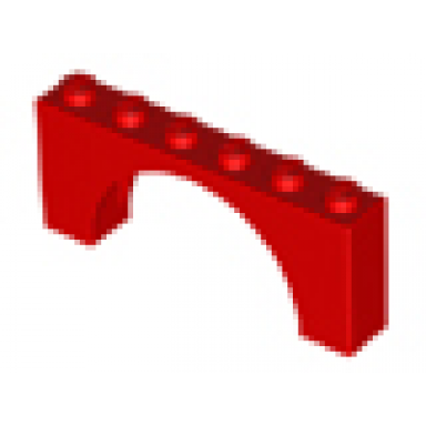 arch 1 x 6 x 2 - thin top without reinforced underside