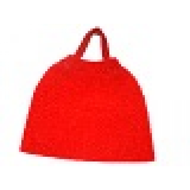 red duplo wear cloth cape with elastic loop