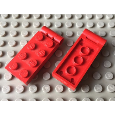 red hinge plate 2 x 4 without hole