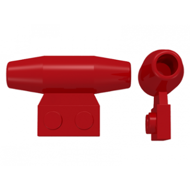 red engine smooth small 1 x 2 side plate without axle holders
