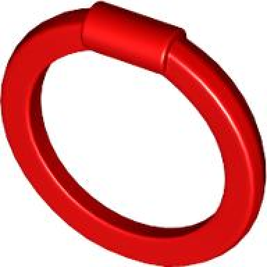 red minifigure weapon hoop blade chakram