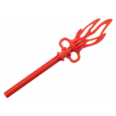 red bionicle weapon long axle flame staff 1 x 12