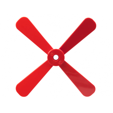 red propeller 4 blade 13 diameter with studs