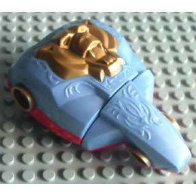 red large figure torso kk with santis sir pattern - series 2 - bear head relief