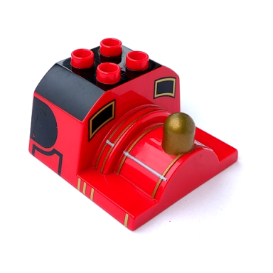 red duplo train thomas friends cab top without bunker james pattern