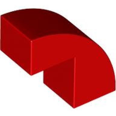 red slope curved 2 x 1 x 1 2 3