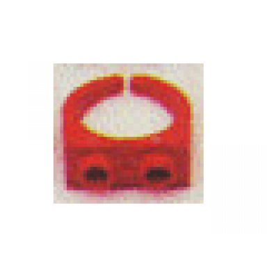 red scala ring with 1 x 2 plate - size small
