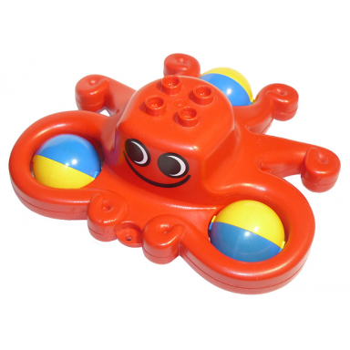 red duplo rattle octopus