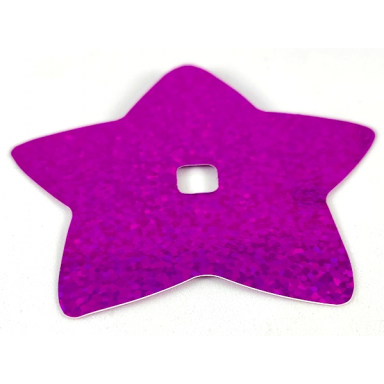 light purple clikits icon accent paper star 8 1 2 x 8 1 2 with holographic overlapping circles pattern