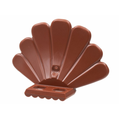 reddish brown minifigure costume turkey fan tail