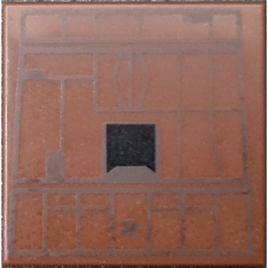 reddish brown tile 2 x 2 with sw sandcrawler pattern