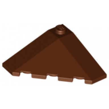 reddish brown wedge 4 x 4 slope 18 corner