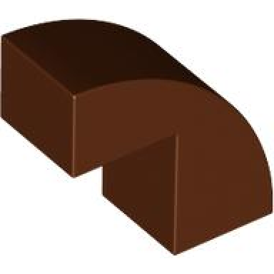 reddish brown slope curved 2 x 1 x 1 2 3