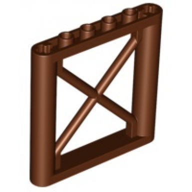 reddish brown support 1 x 6 x 5 girder rectangular