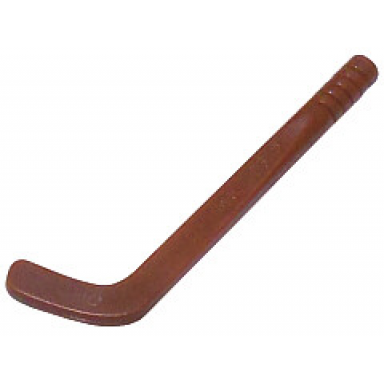 reddish brown minifigure utensil hockey stick tapered shaft