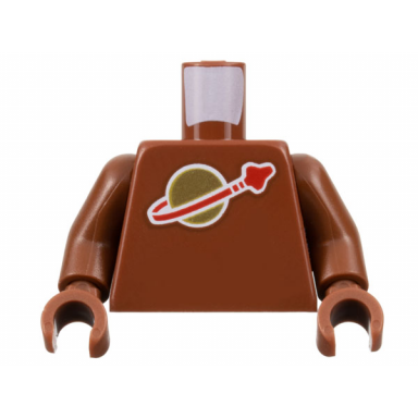 reddish brown torso with classic space logo high on torso pattern inside with ribs second reissue reddish brown arms reddish brown hands