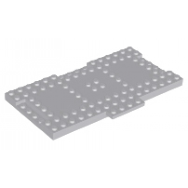 light bluish gray brick modified 8 x 16 x 2 3 with 1 x 4 indentations and 1 x 4 plate