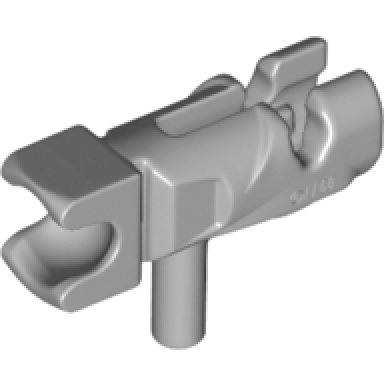 light bluish gray minifigure weapon gun mini blaster shooter fire nozzle with tow ball socket