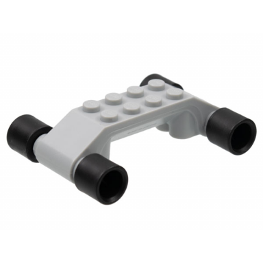 light bluish gray sports promo skateboard base with black wheels from mcdonalds sports set number 7
