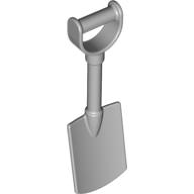 light bluish gray duplo utensil shovel spade with smooth handle