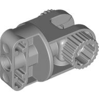 light bluish gray technic large rotation joint socket with pin hole and 2 axle holes