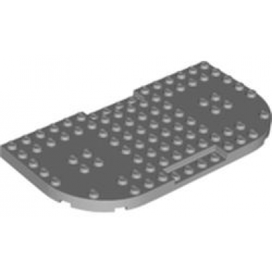 light bluish gray brick modified 8 x 16 x 2 3 with 1 x 4 indentations and 2 rounded corners
