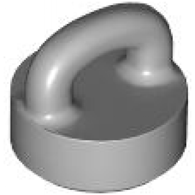 light bluish gray tile round 1 x 1 with loop