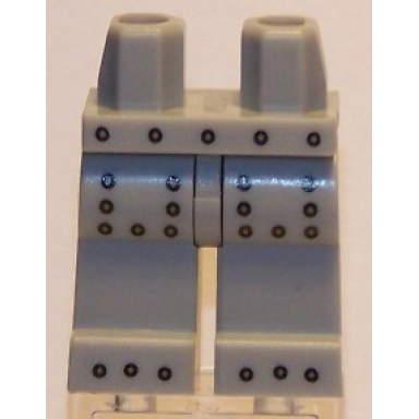 light bluish gray hips and legs with rivets pattern