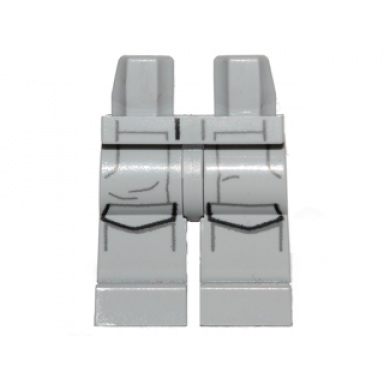 light bluish gray hips and legs with sw imperial crew uniform with large pockets with black flaps outline and dark bluish gray stripes pattern
