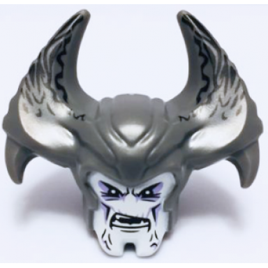 dark bluish gray large figure head with steppenwolf pattern