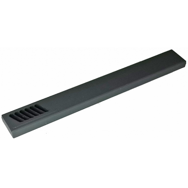 dark bluish gray tile 1 x 8â with slanted black air ventsâ pattern modelâ left side stickerâ - set 75877